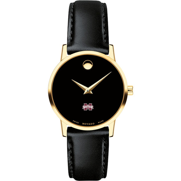 MS State Women&#39;s Movado Gold Museum Classic Leather Shot #2