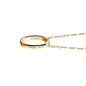 Naval Academy Monica Rich Kosann "Carpe Diem" Poesy Ring Necklace in Gold Shot #3