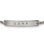 Naval Academy Monica Rich Kosann Petite Poesy Bracelet in Silver Shot #2