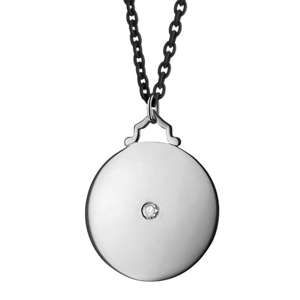 Naval Academy Monica Rich Kosann Round Charm in Silver with Stone Shot #1