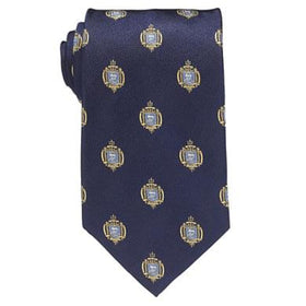 Navy Insignia XL Tie in Navy Blue Shot #1
