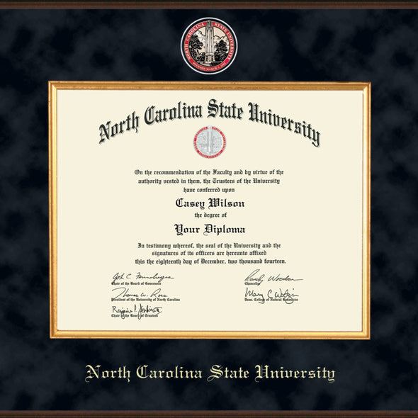 NC State Excelsior Diploma Frame Shot #2