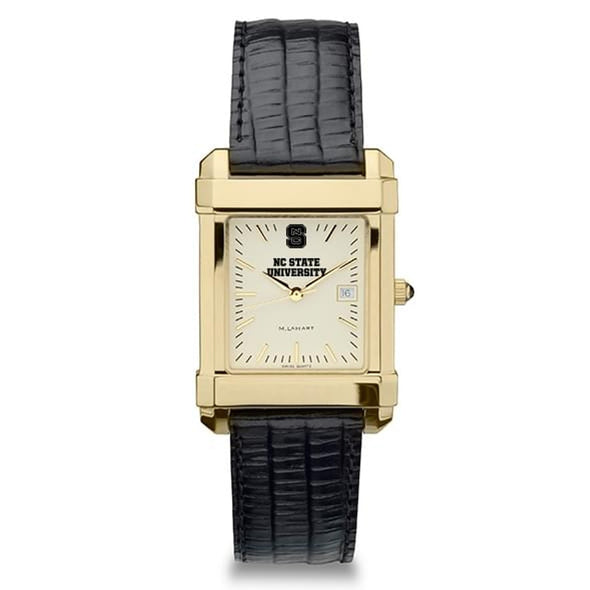 NC State Men&#39;s Gold Quad with Leather Strap Shot #2