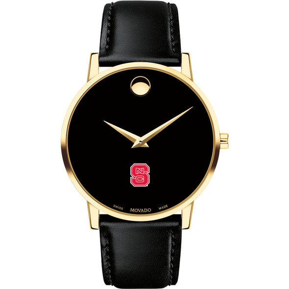 NC State Men&#39;s Movado Gold Museum Classic Leather Shot #2