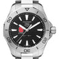 NC State Men's TAG Heuer Steel Aquaracer with Black Dial Shot #1