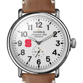 NC State Shinola Watch, The Runwell 47mm White Dial Shot #1