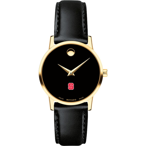 NC State Women&#39;s Movado Gold Museum Classic Leather Shot #2