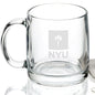 New York University 13 oz Glass Coffee Mug Shot #2