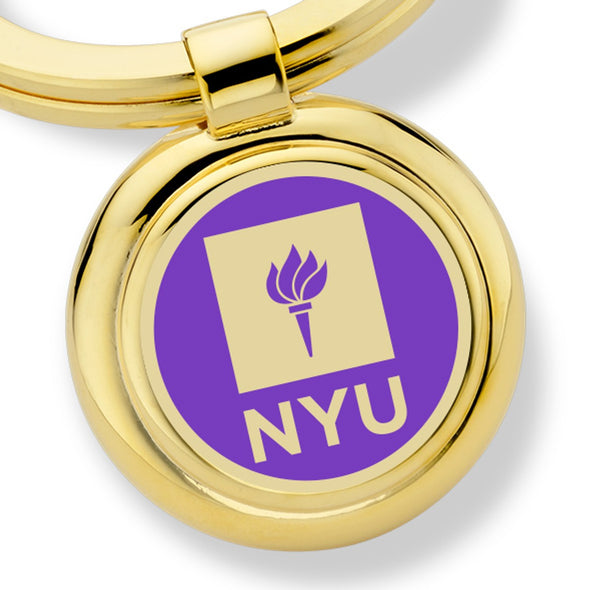 New York University Enamel Key Ring Shot #2