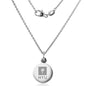 New York University Necklace with Charm in Sterling Silver Shot #2