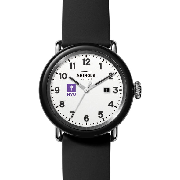 New York University Shinola Watch, The Detrola 43mm White Dial at M.LaHart &amp; Co. Shot #2