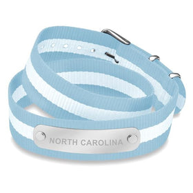 North Carolina Double Wrap RAF Nylon ID Bracelet Shot #1