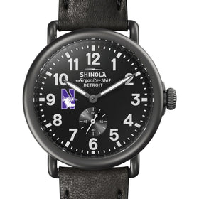 Northwestern Shinola Watch, The Runwell 41mm Black Dial Shot #1