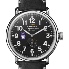 Northwestern Shinola Watch, The Runwell 47mm Black Dial Shot #1