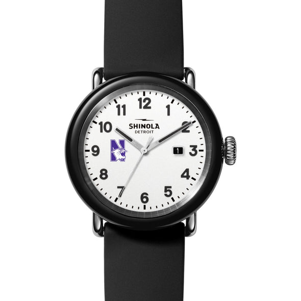 Northwestern University Shinola Watch, The Detrola 43mm White Dial at M.LaHart &amp; Co. Shot #2