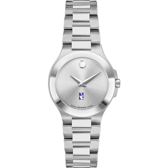 Northwestern Women&#39;s Movado Collection Stainless Steel Watch with Silver Dial Shot #2