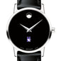 Northwestern Women's Movado Museum with Leather Strap Shot #1