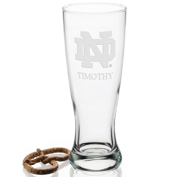 Notre Dame 20oz Pilsner Glasses - Set of 2 Shot #2