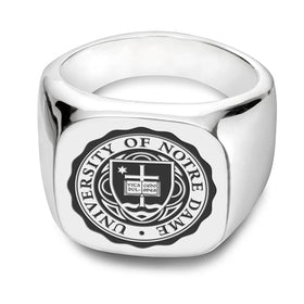 Notre Dame Sterling Silver Square Cushion Ring Shot #1