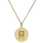 NYU 14K Gold Pendant & Chain Shot #2