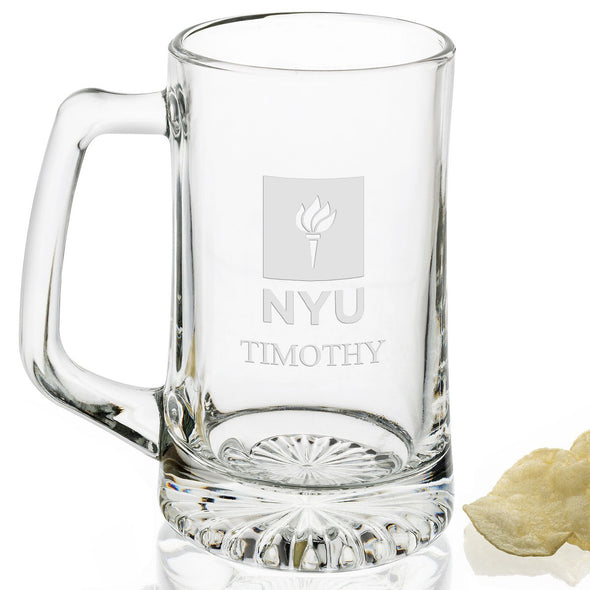 NYU 25 oz Beer Mug Shot #2