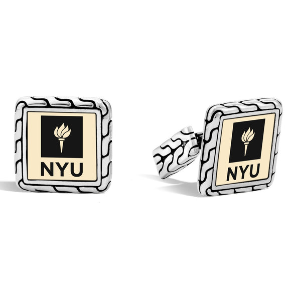 NYU Cufflinks by John Hardy with 18K Gold Shot #2