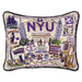 NYU Embroidered Pillow