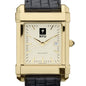 NYU Men's Gold Quad with Leather Strap Shot #1