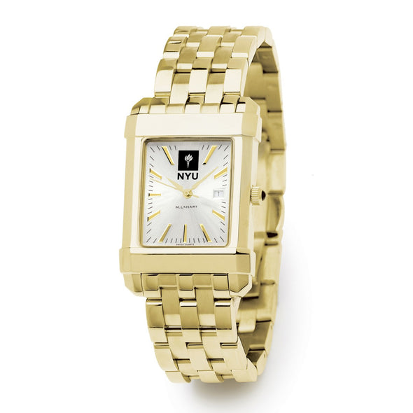 NYU Men&#39;s Gold Watch with 2-Tone Dial &amp; Bracelet at M.LaHart &amp; Co. Shot #2