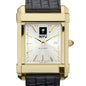 NYU Men's Gold Watch with 2-Tone Dial & Leather Strap at M.LaHart & Co. Shot #1