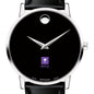 NYU Men's Movado Museum with Leather Strap Shot #1
