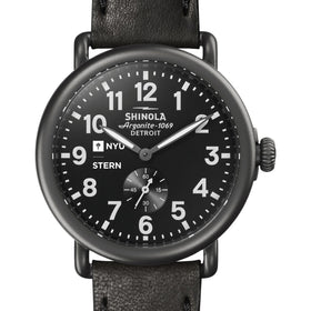 NYU Stern Shinola Watch, The Runwell 41mm Black Dial Shot #1