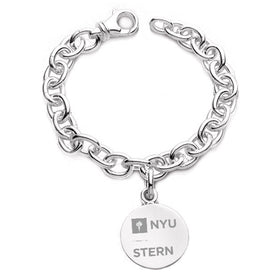 NYU Stern Sterling Silver Charm Bracelet Shot #1