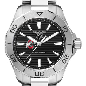Ohio State Men&#39;s TAG Heuer Steel Aquaracer with Black Dial Shot #1