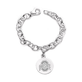 Ohio State Sterling Silver Charm Bracelet Shot #1