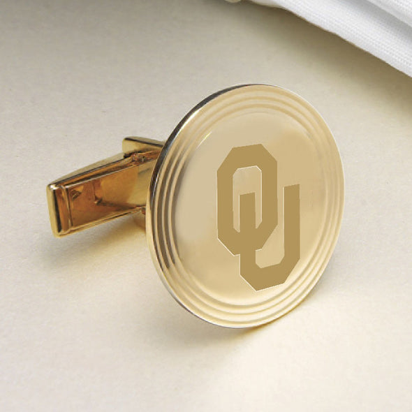Oklahoma 14K Gold Cufflinks Shot #2