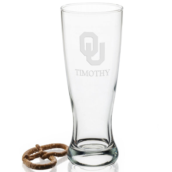 Oklahoma 20oz Pilsner Glasses - Set of 2 Shot #2