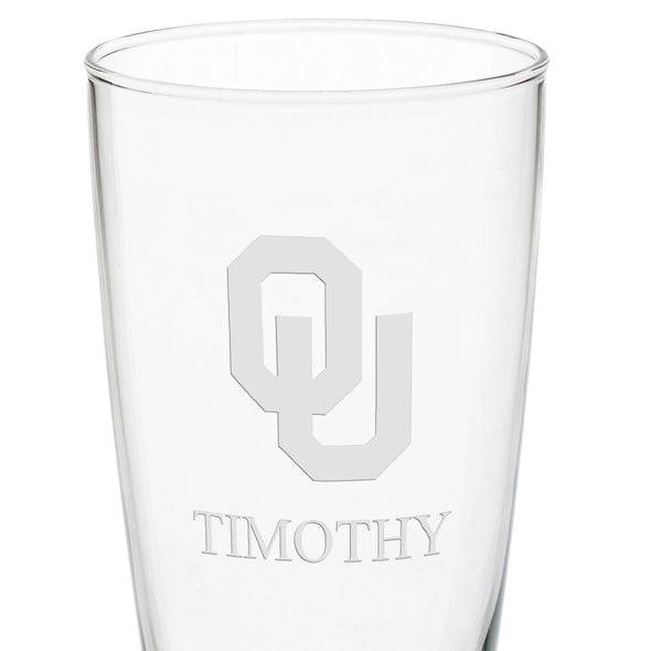 Oklahoma 20oz Pilsner Glasses - Set of 2 Shot #3