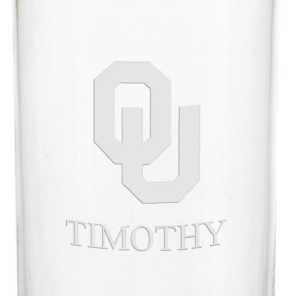 Oklahoma Iced Beverage Glasses - Set of 4 Shot #3