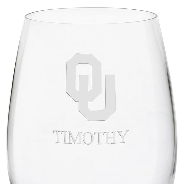 Oklahoma Red Wine Glasses - Set of 4 Shot #3