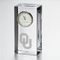 Oklahoma Tall Glass Desk Clock by Simon Pearce Shot #1