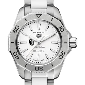 Oklahoma Women&#39;s TAG Heuer Steel Aquaracer with Silver Dial Shot #1