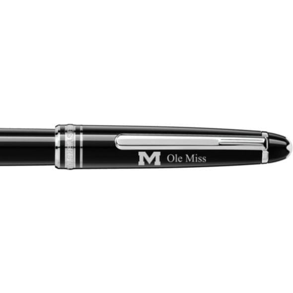 Ole Miss Montblanc Meisterstück Classique Rollerball Pen in Platinum Shot #2