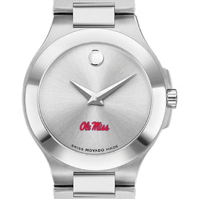 Ole Miss Women&#39;s Movado Collection Stainless Steel Watch with Silver Dial Shot #1