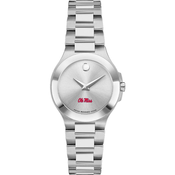 Ole Miss Women&#39;s Movado Collection Stainless Steel Watch with Silver Dial Shot #2