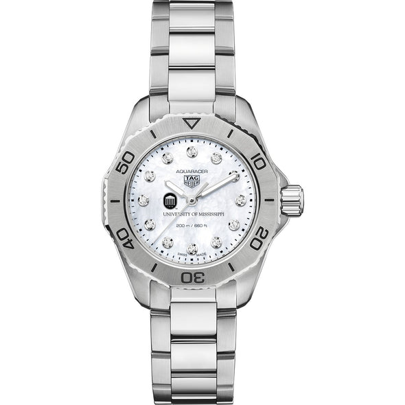 Ole Miss Women&#39;s TAG Heuer Steel Aquaracer with Diamond Dial Shot #2