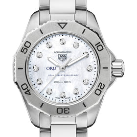 Oral Roberts Women&#39;s TAG Heuer Steel Aquaracer with Diamond Dial Shot #1
