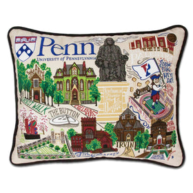 Penn Embroidered Pillow Shot #1