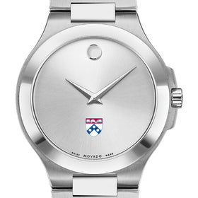Penn Men&#39;s Movado Collection Stainless Steel Watch with Silver Dial Shot #1