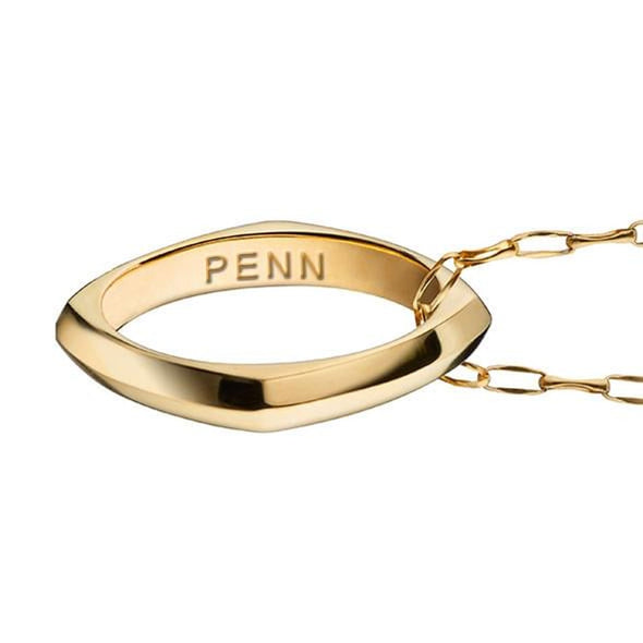 Penn Monica Rich Kosann Poesy Ring Necklace in Gold Shot #3